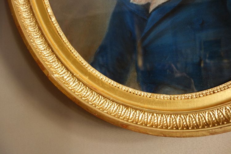 Ecole Française du début 19e siècle, portrait pastel d'un jeune aristocrate sous l'Empire