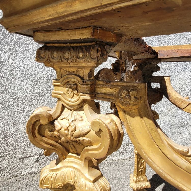Großer Mitteltisch, L158cm, Piemont, Epoche Louis XIV