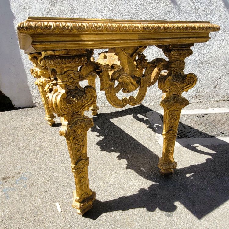 Großer Mitteltisch, L158cm, Piemont, Epoche Louis XIV
