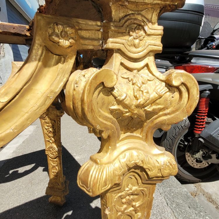 Großer Mitteltisch, L158cm, Piemont, Epoche Louis XIV