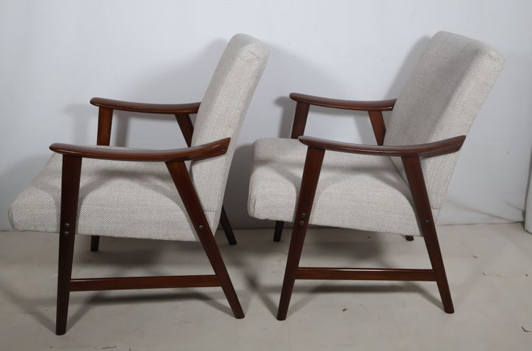 Paire de fauteuils Scandinave Dokka Mobler années 60