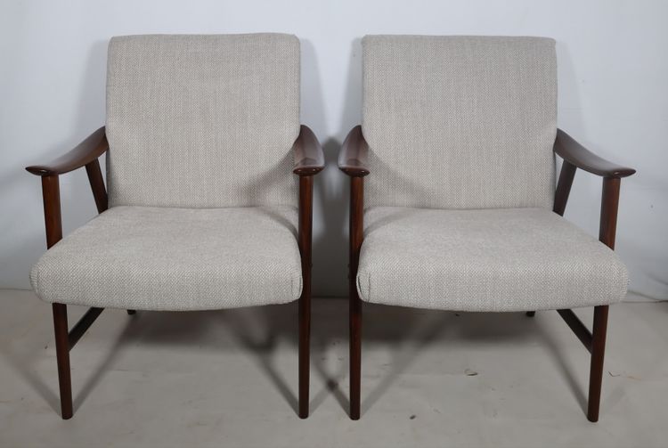 Paire de fauteuils Scandinave Dokka Mobler années 60