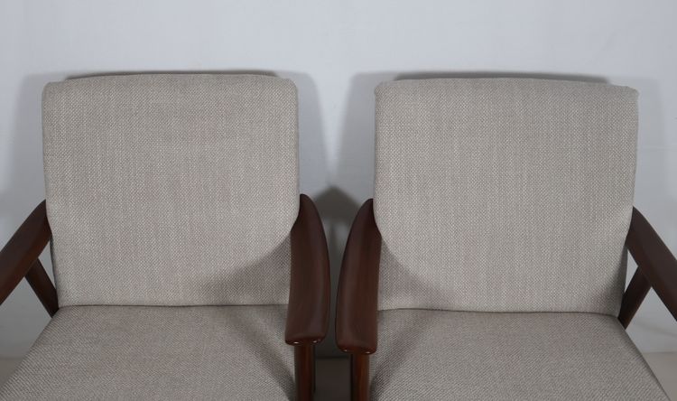 Paire de fauteuils Scandinave Dokka Mobler années 60