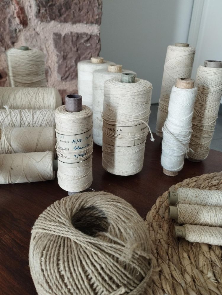 Set of 41 thread spools - XIX / XXth century - Industrial heritage