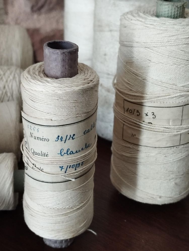 Set of 41 thread spools - XIX / XXth century - Industrial heritage