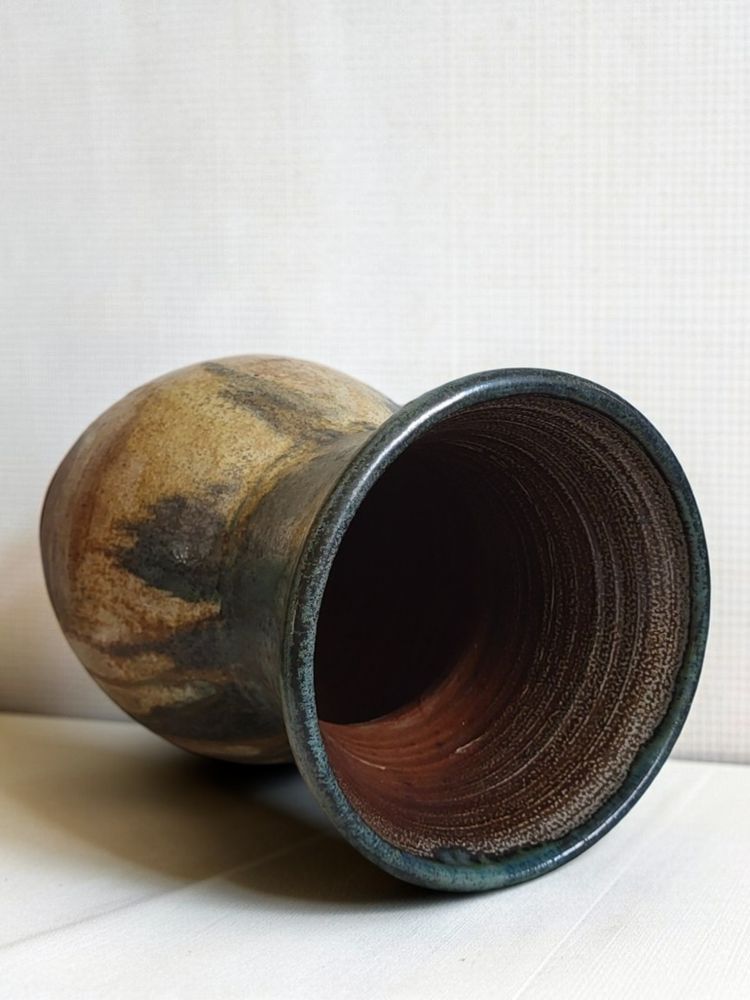 Vaso a balaustro in gres firmato Maurice Pitot, 1950 ca.