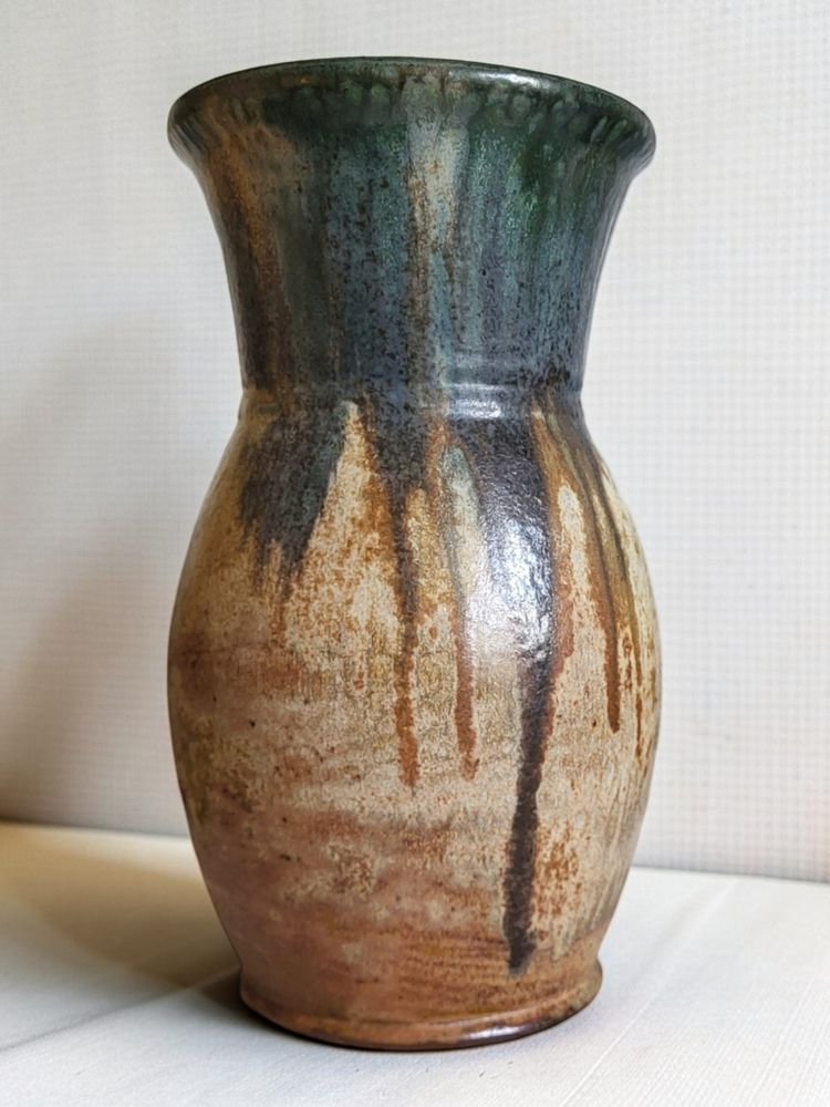 Vaso a balaustro in gres firmato Maurice Pitot, 1950 ca.