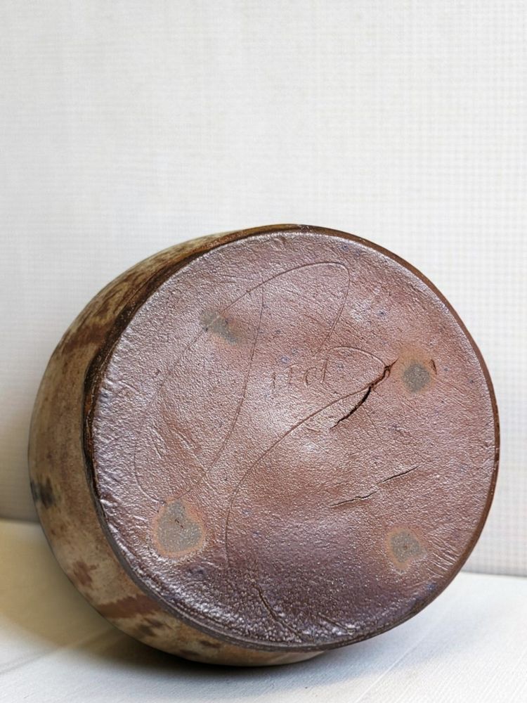 Vaso a balaustro in gres firmato Maurice Pitot, 1950 ca.