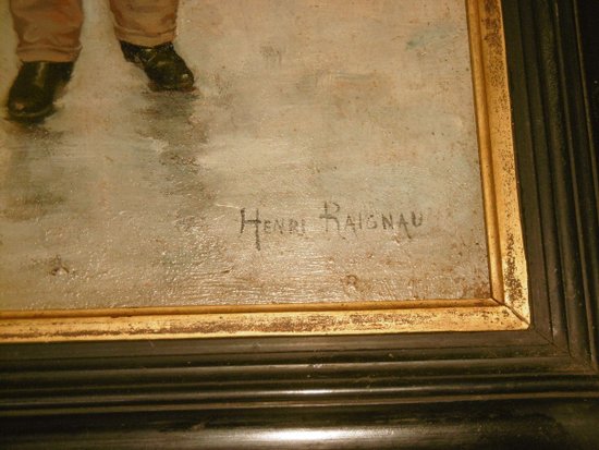 Henri Raignau dipinto su tavola