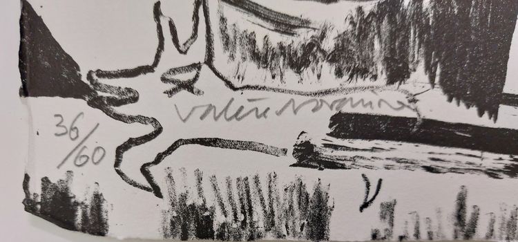Valère NOVARINA - (1942 - 2026) - La Forêt des Langues - Lithographie