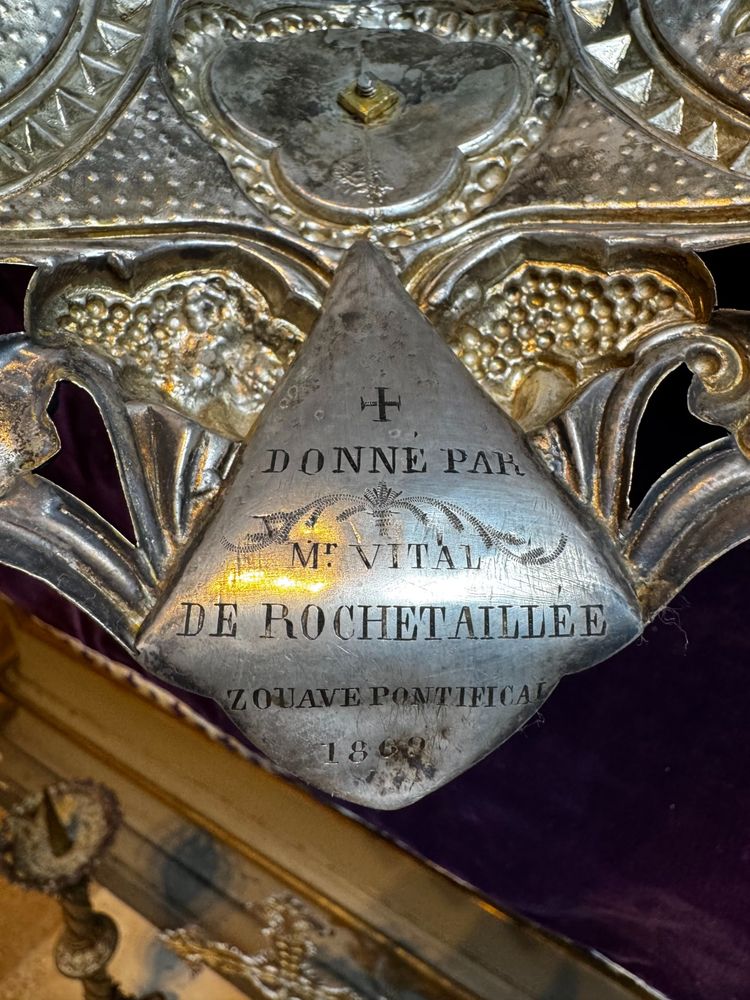 Imponente ostensorio in argento dorato - XIX secolo