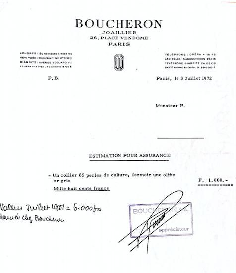 BOUCHERON Collier de perles de culture