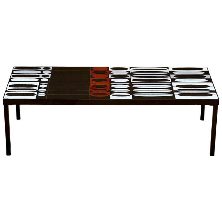 Table basse de Roger Capron modèle Galilée