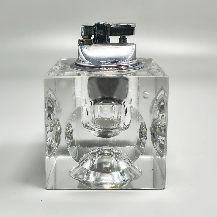 Servizio da fumo in cristallo italiano degli anni '70 di Antonio Imperatore.