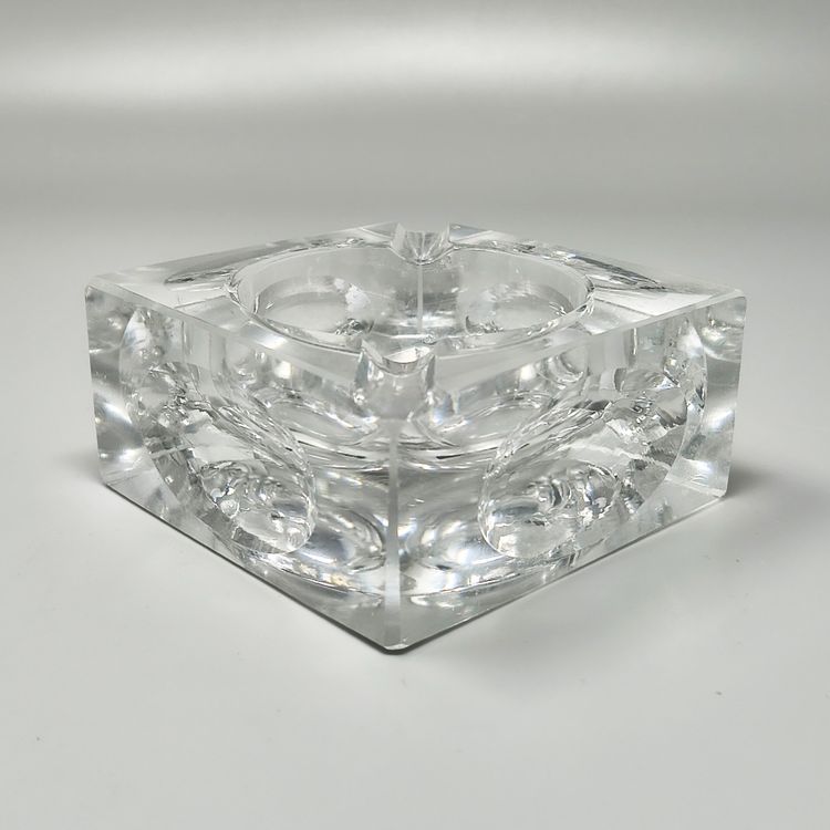 Servizio da fumo in cristallo italiano degli anni '70 di Antonio Imperatore.