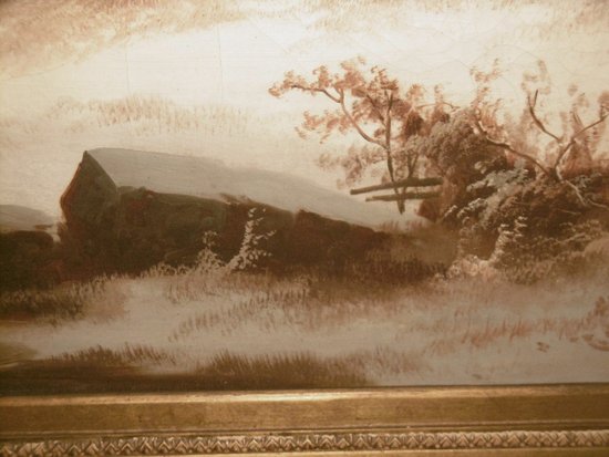 Huile sur toile "paysage d'hiver"