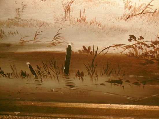 Huile sur toile "paysage d'hiver"