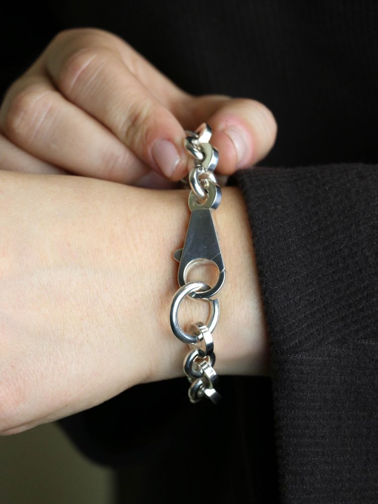 HERMES Bracciale Voltige in argento