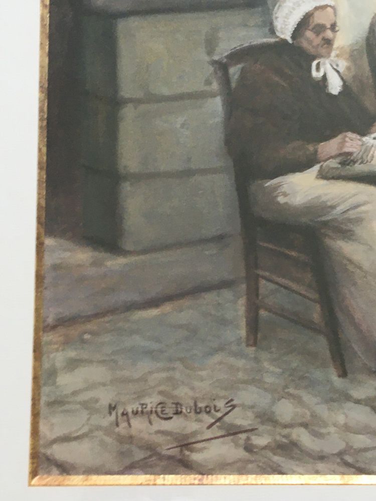 Großformatige Gouache- und Aquarellarbeiten von Maurice Dubois (1869 - 1944)