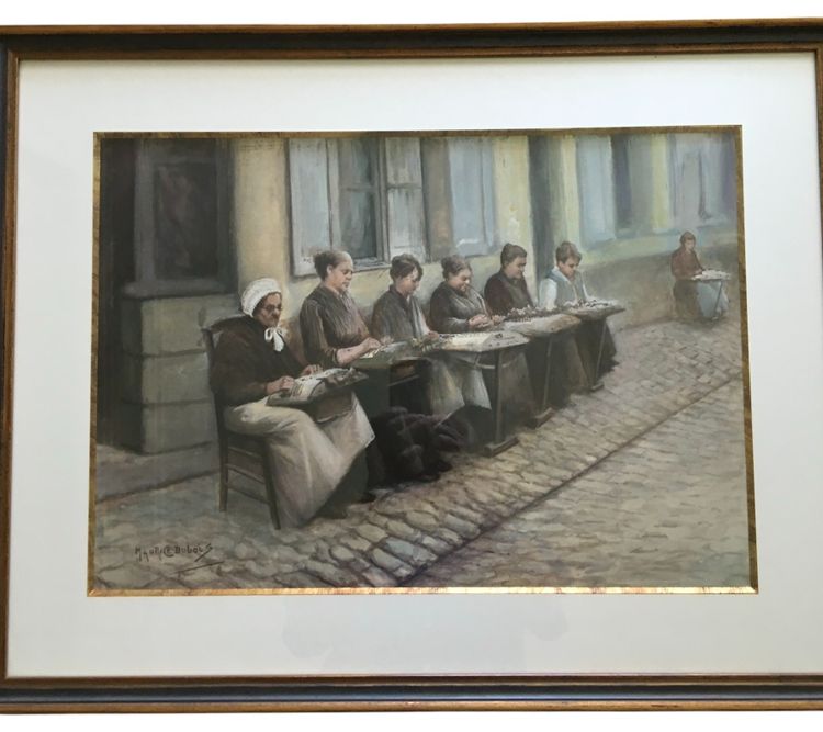Großformatige Gouache- und Aquarellarbeiten von Maurice Dubois (1869 - 1944)
