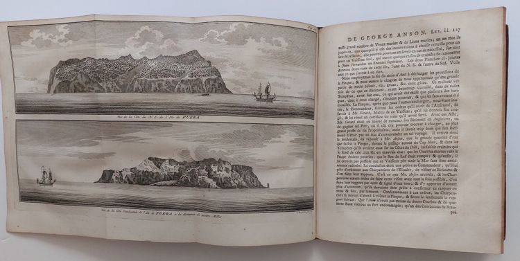Georges Anson - (1697 - 1762) - Voyage around the world - 1751 - Copy belonging to King Louis Philippe -