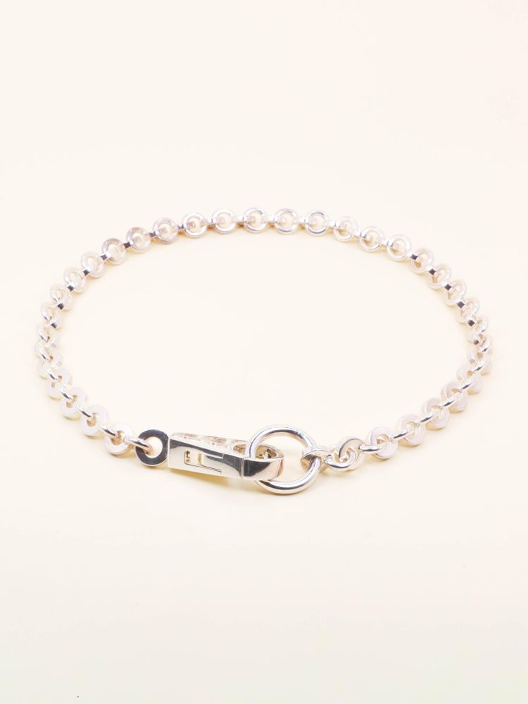 HERMES Collier ras du cou Voltige argent