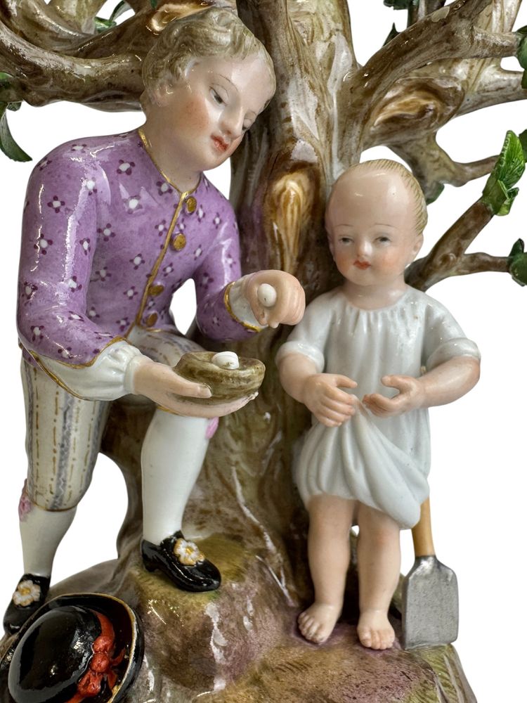 Meissen porcelain candlestick 