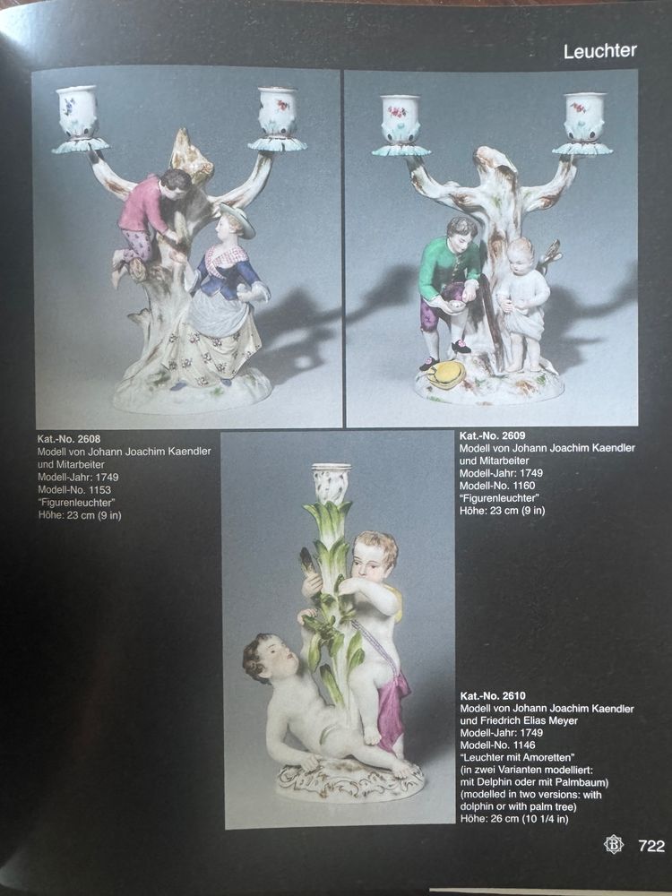Meissen porcelain candlestick 