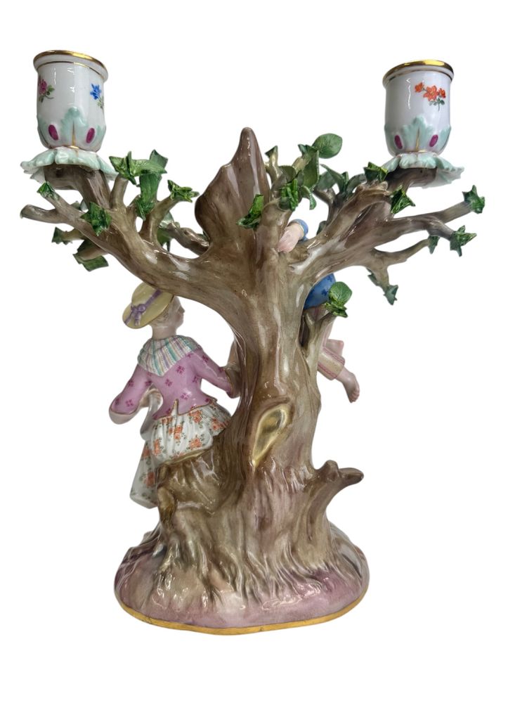 Meissen porcelain candlestick 