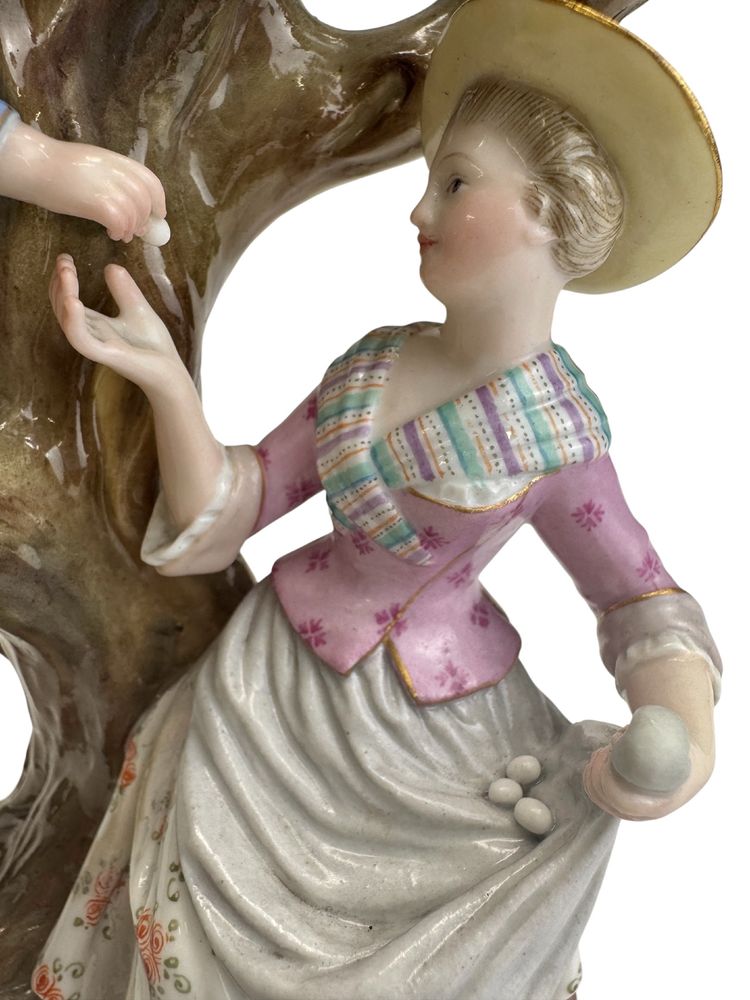 Meissen porcelain candlestick 