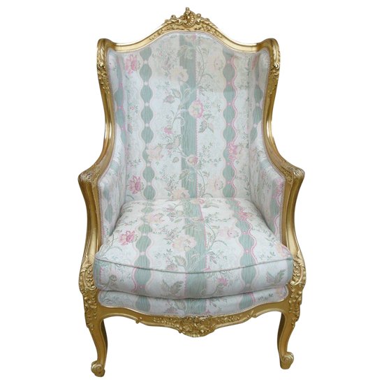 Vergoldete Bergère Louis XV