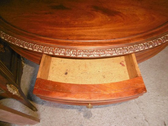 Library pedestal table 19th century