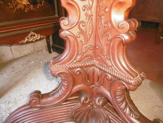Library pedestal table 19th century