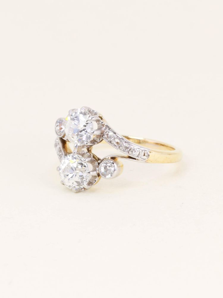 Ring „Belle Epoque – Du und ich“ mit Diamanten, 2 Karat
