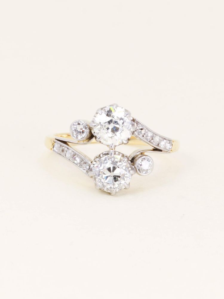 Ring „Belle Epoque – Du und ich“ mit Diamanten, 2 Karat