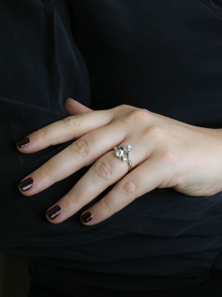 Ring „Belle Epoque – Du und ich“ mit Diamanten, 2 Karat