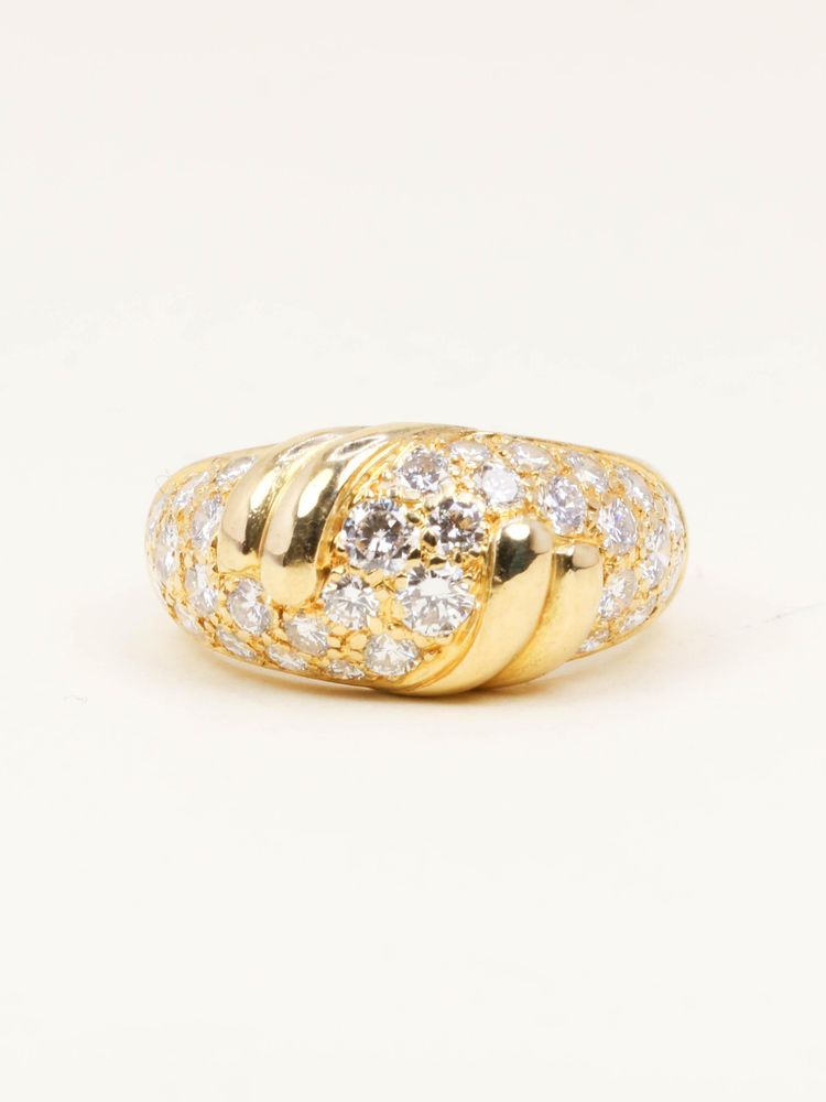 FRED Bague panthère or jaune diamants