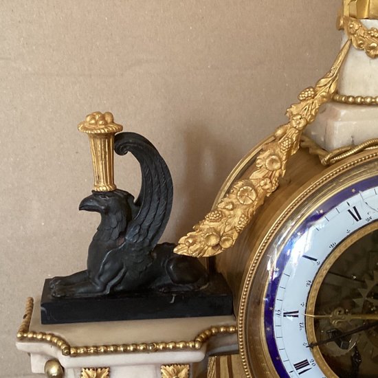 Orologio con data Luigi XVI firmato