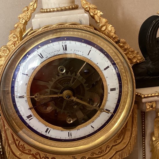 Orologio con data Luigi XVI firmato