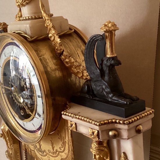 Orologio con data Luigi XVI firmato