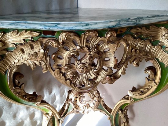 Console d’angle Louis XV