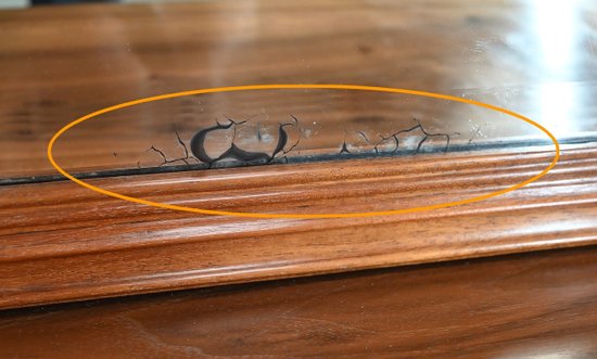 Mahogany Console Mirror, Majorelle spirit, Art Nouveau - 1900