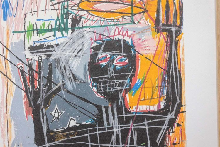 Jean-Michel Basquiat. Nummerierter Farbsiebdruck. 1990er Jahre. LS6795J-68J