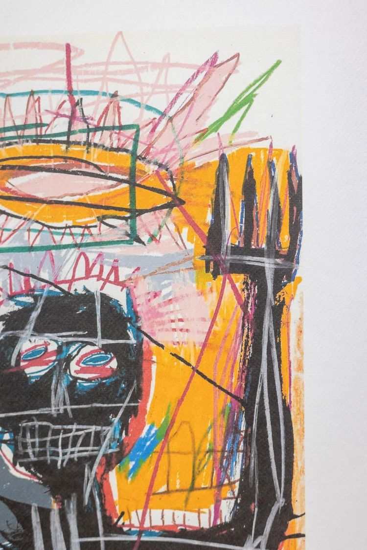 Jean-Michel Basquiat. Nummerierter Farbsiebdruck. 1990er Jahre. LS6795J-68J