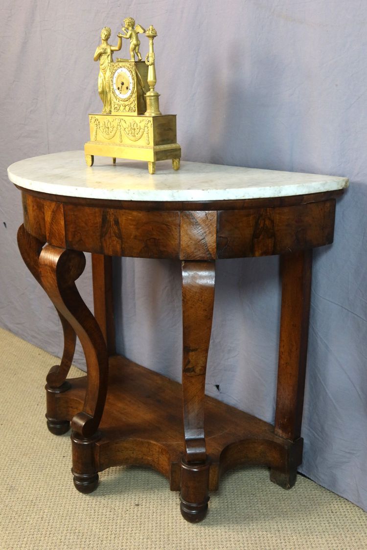 Console en acajou Restauration époque XIXème siècle
