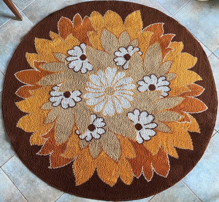 Flower Carpet 1970 From La Maison Dolan XX ème