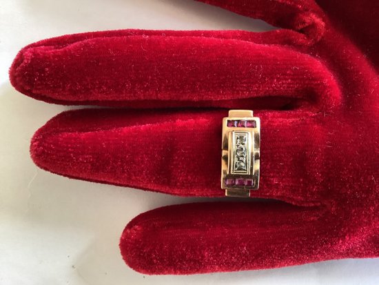 Anello Art Déco 1930 circa