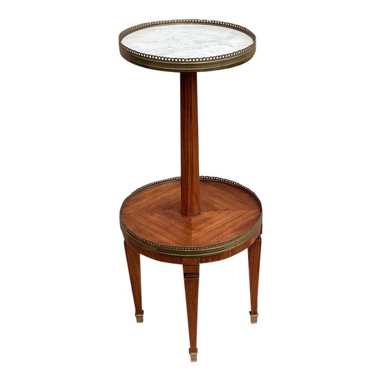 Double Tray Pedestal Table