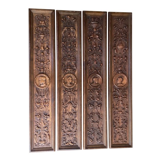 Four 18th century panels