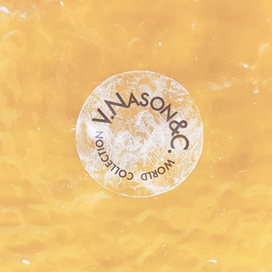 1960 Bellissimo vaso beige di Carlo Nason in vetro di Murano. Prodotto in Italia